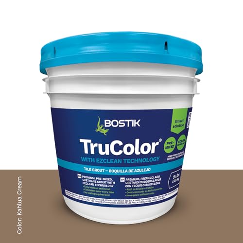 BOSTIK EZ Clean TRU Color 9lb Pre-Mixed Tile Grout – Kahlua Cream H143 - color: Kahlua