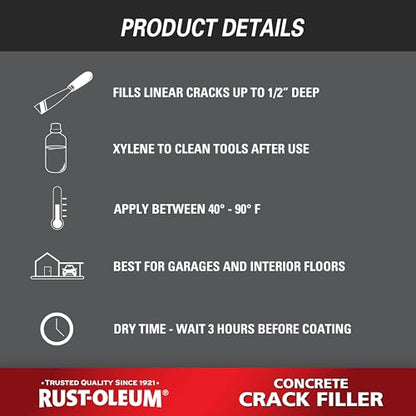 Rust-Oleum Gray Concrete Crack Filler