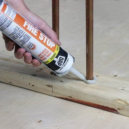 DAP 18806 Fire Stop Sealant, 10.1 oz, Limestone Gray