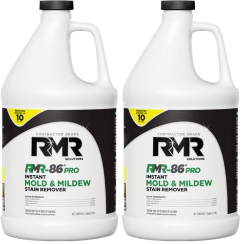 RMR-86 Pro Contractor Grade Mold Stain & Mildew Stain Remover Cleaning Solution, Professional Quality Formula, 1 Gallon (Pack of 2) - size: 128 Fl Oz (Pack of 2)