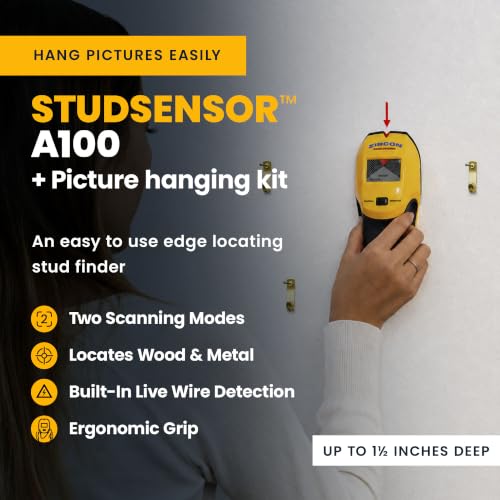 Zircon® StudSensor™ A100 Stud Finder w/Live Wire Detection & Hanging Kit - size: A100 Kit