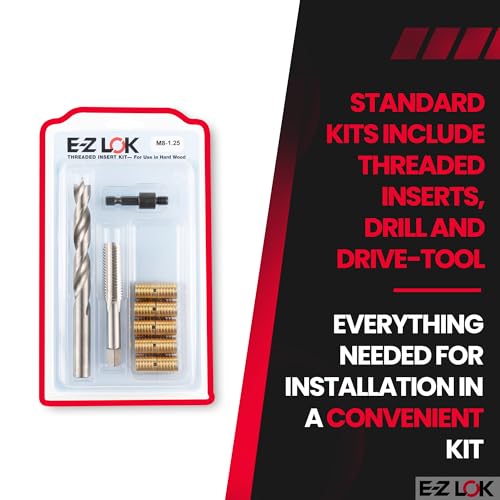 E-Z LOK Thread Repair Kit, M8-1.25 - size: M8-1.25, style: Brass