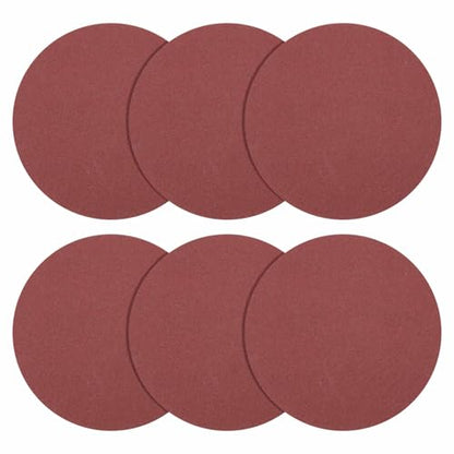 DTGN 6In 180Grit Hook and Loop Sanding Disc 10Pcs Red Aluminum Oxide - color: Red, size: 6 Inch(180 Grit)
