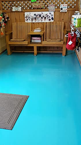DuraGrade - Concrete Paint & Protective Floor Coating - Turquoise, 1Qt - color: Turquoise, size: 32 Fl Oz (Pack of 1)