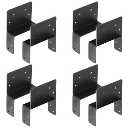 4 Pairs 4x4 Post to Beam Connector, Pergola Bracket Adjustable Post Cap - size: for 4X Nominal Lumber