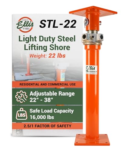 Ellis Light-Duty Lifting Shores, Adjustable Screw Jack Post, 22" to 38" - size: 22" - 38"