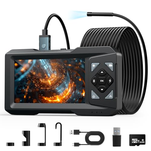 KIRFEIHT Endoscope Camera with Light - Industrial Borescope with 32GB Card - style: Single Lens