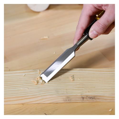 GreatNeck 5/8 in Wood Chisel for Carpentry and Joinery, 5 Inch Blade, High Carbon Steel, Steel Cap Acetate Handle, Made in USA Woodworking Tools - size: 5/8 Inch