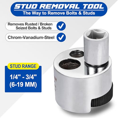 Spurtar 1/2'' Drive Stud Remover Bolt Extractor Nut Splitter 1/4" to 3/4"