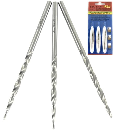 FTG USA 3 Pk #4 (7/64") HSS M2 Tapered Replacement Bits for TCT Countersink - size: #4 (7/64"), style: Standard Flute 3-Pack