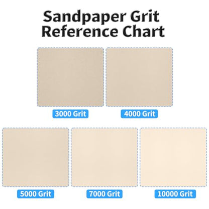 12 Pcs Detail Sander Sandpaper, 4000 Grit Triangular Sandpapers - size: 4,000 Grit