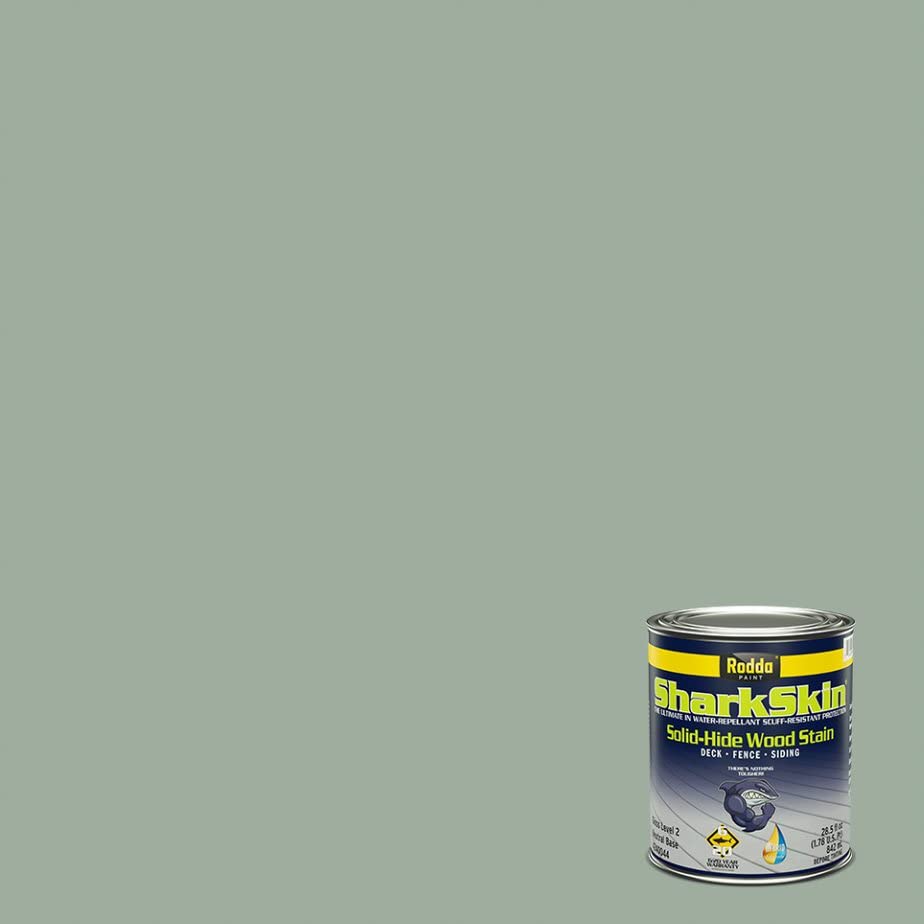 Rodda Paint SharkSkin Deck and Siding Stain, 1 Quart, Seascape - color: Seascape, size: 1 Quarts (Pack of 1)