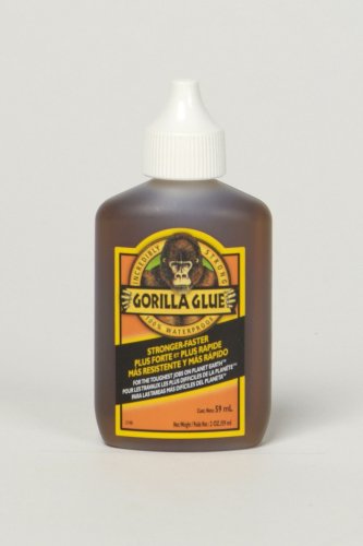 Gorilla Glue Original Waterproof Polyurethane Wood Glue Multi-Purpose Strong Adhesive Super Glue Strength - 2 Ounces