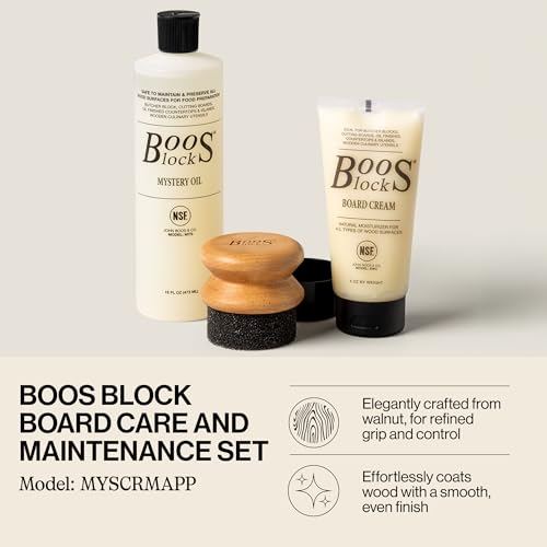 John Boos 3-Piece All-Natural Care & Maintenance Set - style: Care Set + Applicator Beechwood