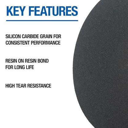 Mercer Industries 408016 Silicon Carbide Cloth Floor Sanding Edger Discs, 7" x 7/8" Hole, Grit 16X (50 pack) - color: Silicon Carbide, size: 7" x 7/8" Hole, style: 16X (50 pack)