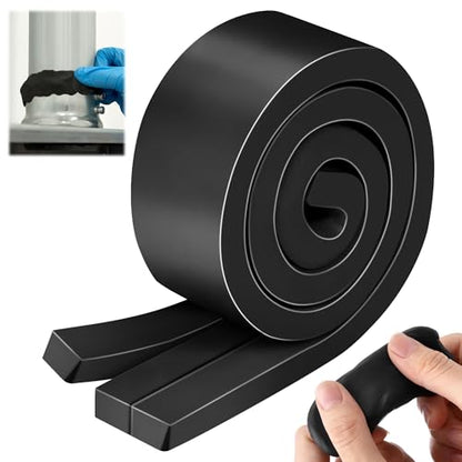 1 Pack Moldable Silicone Putty Black Pre-Cut Strips - color: Black, size: Pre-Cut Strips