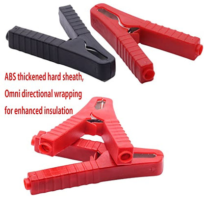 Jumper Cable Battery Clamps Tinning Crocodile Clamp 50A-100A Car Battery Charger Clamps Power Replacement Battery Alligator Clips Jumper Cables Clamp Welding machine clamp (Tinning) - color: Tinning