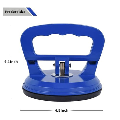 FCHO Glass Suction Cup Heavy Duty Aluminum Vacuum Plate Puller Handle Holder Hooks Duty Galss Lifting/Tile Suction Cup Lifter/Moving Glass/Pad for Lifting (Blue, 2Pack) - color: Blue