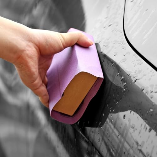 POLIWELL 80 Grit Sanding Sheets 20 PCS 9 x 11 Inch Purple Alumina - style: 80Girt
