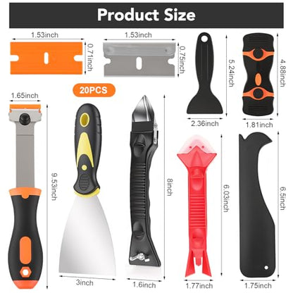 Caulk Gun Kit With Scraper Tools, 10 Oz, For Kitchen Bathroom - size: with Caulk Gun