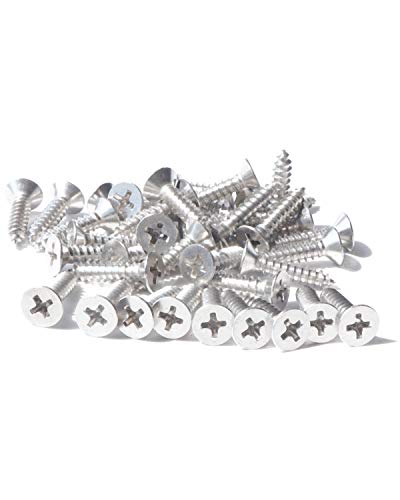 IMScrews 100pcs #8 x 3/4" (19mm) Stainless Flat Head Phillips Wood Screws 18-8 (304) Stainless Steel Countersunk Self Tapping Screws - size: #8 x 3/4"