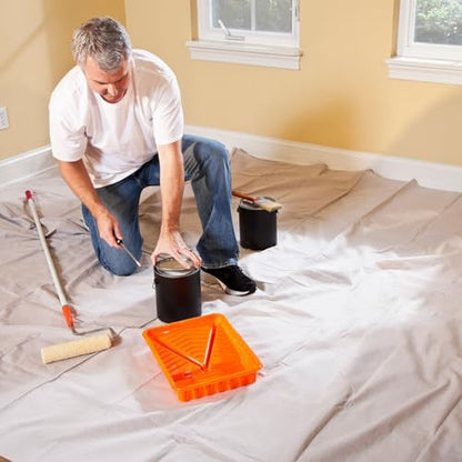 King Origin Canvas Drop Cloth, 9 x 12 Feet Canvas Tarp