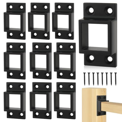 Rocaris 10pcs 1" x 1" Aluminum Fence Brackets with Screws