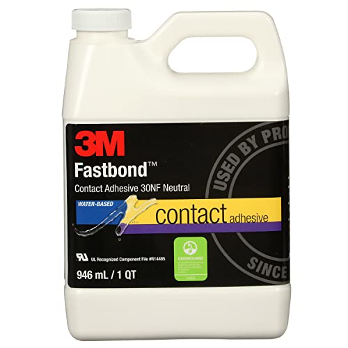 3M Fastbond Contact Adhesive 30NF, Neutral, 1 Quart Can - color: Neutral, size: ['1 Quart']