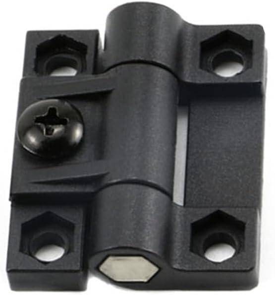 Adjustable Torque Hinge 43mmx36mm Black Plastic 4 Countersunk Holes Adjustable Position Control Hinges Door Hinges 4Pcs,Screws 16Pcs