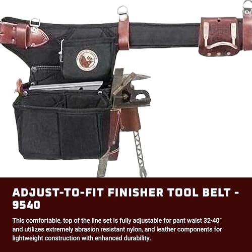 Occidental Leather Adjust-to-Fit Finisher Tool Belt Set - 23 Pockets & Tool Holders - Made in USA