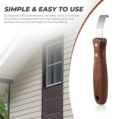 1PCS Wooden Vinyl Siding Removal Tool for Installation and Repair - size: Wooden