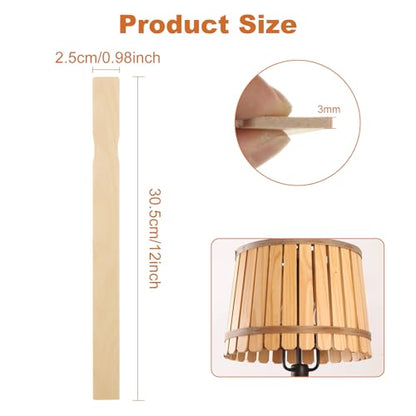 200 Pcs Paint Stir Sticks 12 inch Paint Mixing Sticks Paint Sticks Bulk, Wooden Paint Sticks Paint Stirring Sticks for Crafts DIY Mixing Epoxy Resin Paint Garden Library Markers