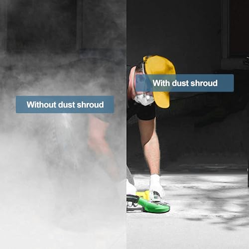 Universal Surface Grinding Dust Shroud for Angle Grinder 7-Inch. Collect Grinding Dust-Stone, Cement, Marble, Rock,Granite, Concrete - style: 7 in dust shroud