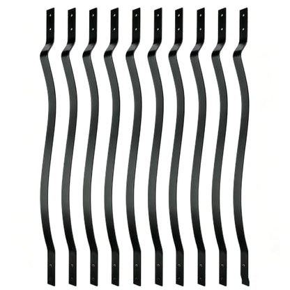 HZIU 61 Pack 36" Deck Balusters with Screws ，Iron Deck Railing - size: 36 Inch