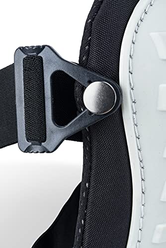 AWP Adult Knee Pads, 1 Pair, Non-Marring Cap, Black and White