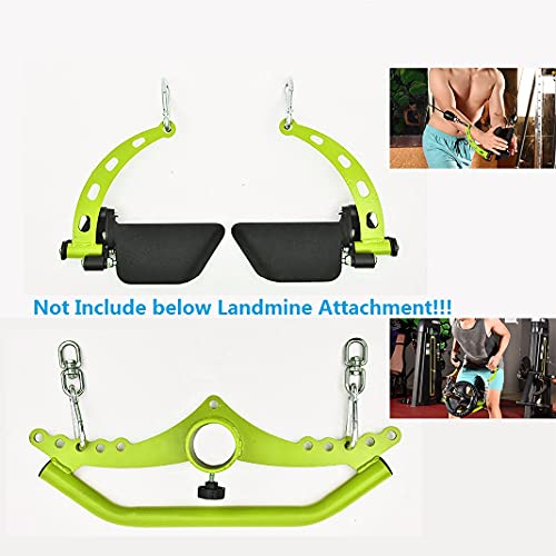 Adjustable Lat Pull down Bar, Cable Machine Attachments for Gym, Home Gym Fitness T-bar Row Pulldown Attachments, Lat Pull Down Machine Wide Grip Neutral Grip Handle - color: SP-PADDLE GRIP