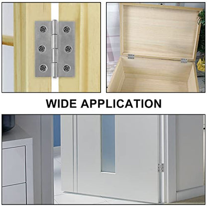 Murtenze 12 Pack Door Hinge, 2.5 Inch Silver - color: Silver, size: 2.5 Inch