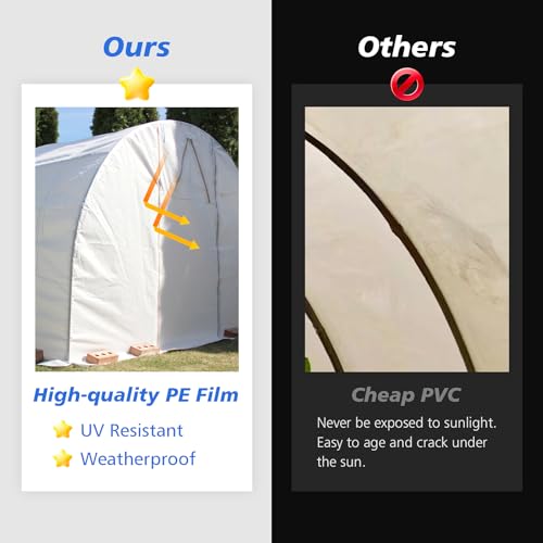 Crawl Space Vapor Barrier - 10 mil (12' x 100'), Thick Plastic sheeting, Drop Cloth Moisture Barrier Covering for Crawl Space Encapsulation, Blackout Plastic Painters Tarp, Black and White Panda Film - size: 10 Mil 12' x 100'