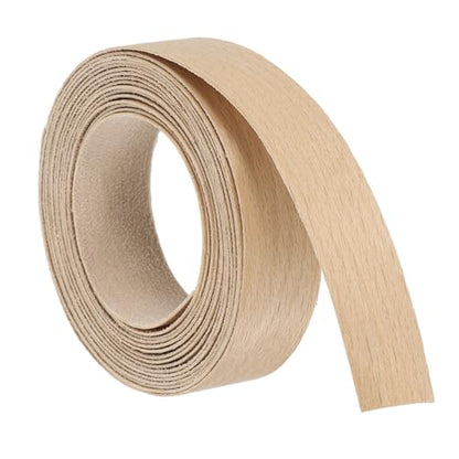 uxcell 3/4 Inch x 10ft Wood Veneer Edge Banding, Pre-Glued Flexible Beech Edging Strips, Iron on with Hot Melt Adhesive Wood Tape for Cabinet Repair and Furniture Restoration - size: 3/4 Inch x 10ft