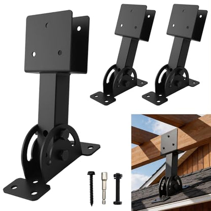 3 Pcs 2"x 4" Roof Riser Brackets for Pergola(Actual 1.6''x 3.6'') - size: 2x4 3Pcs