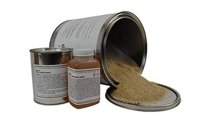 QuestMark 2110 Heavy Duty Epoxy Concrete Floor Patch and Resurfacer - Fill and Repair Cracks, Holes, Pits and Spalling in Areas Where Excellent wear Characteristics and Strength are Required. - color: Dark Gray, size: 1 Gallon