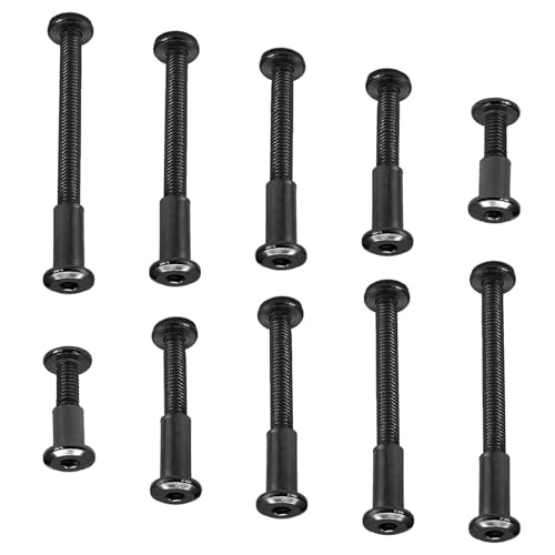 M6 Hex Drive Socket Cap Bolt Kit, Black, 30 Sets - color: Black, size: M6x20/30/40/50/60mm