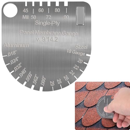 Stainless Steel Shingle Gauge Thickness Caliper for Metal Roofing