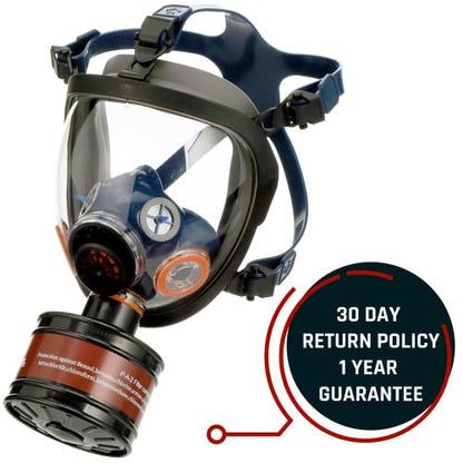Parcil Distribution ST-100X Light Amber Full Face Respirator - color: Light Amber