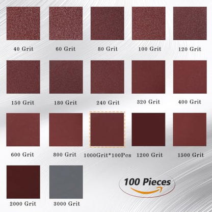 SPEEDWOX 100PCS 3" 1000 Grit Sanding Discs, Hook and Loop No Hole Sandpaper - style: 1000-Grit