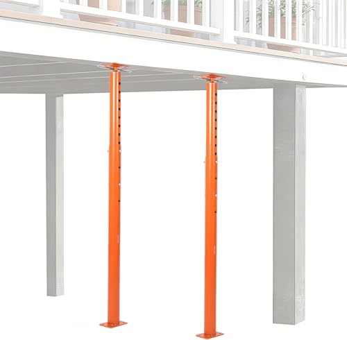 Adjustable House Floor Jack Posts, 2 Pack, 56-100 Inch - size: 56 - 100 in