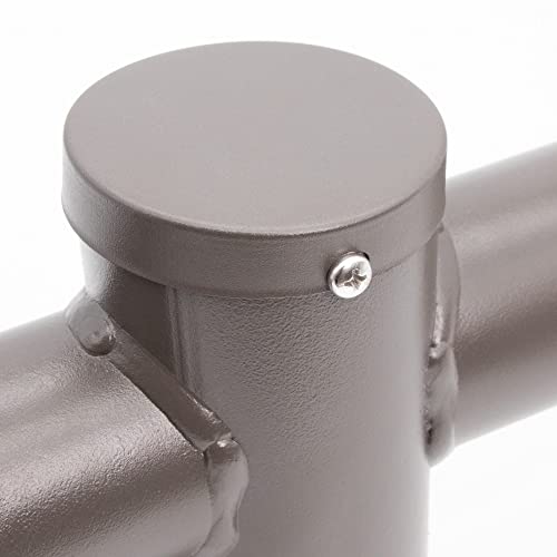 180 Degree Double Bullhorn Mounting Bracket for 2 Lighting Fixtures, Bronze Steel Pole Mount Bracket for Outdoor Shoebox, Parking Lot, Street Light Fixtures - size: 180 Degree Double Bullhorn Pole Mount Bracket