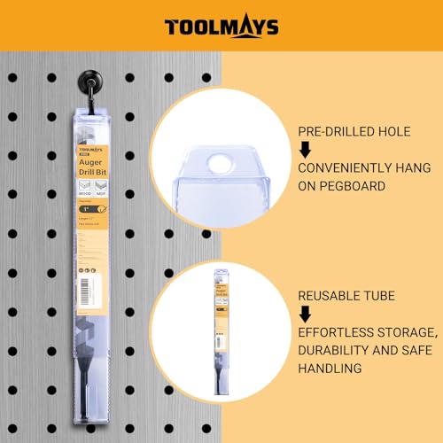 1 Inch x 17 Inch Auger Drill Bit, 3/8 Inch Hex Shank - size: 1" x 17"