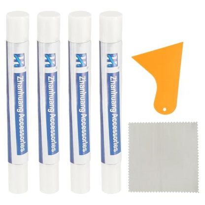 uxcell 4Pcs Wood Filler Sticks,Wood Repair Kit,Creamy White - color: Creamy White