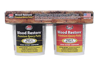 J-B Weld 40006 Wood Restore Premium Epoxy Putty Kit - 32 oz.